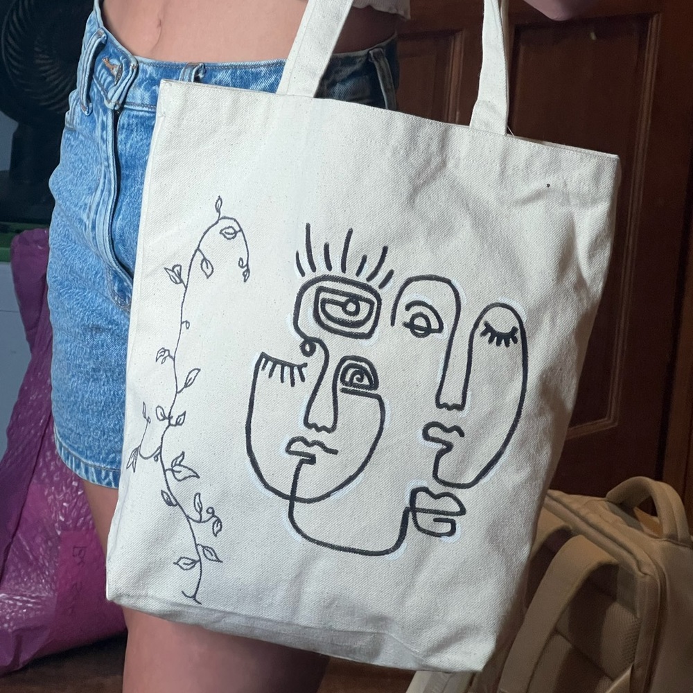 Custom made tote bag